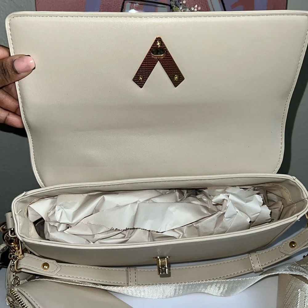 Valentino Orlandi Top Handle Crossbody Bag with Pouch - Picture 10 of 16